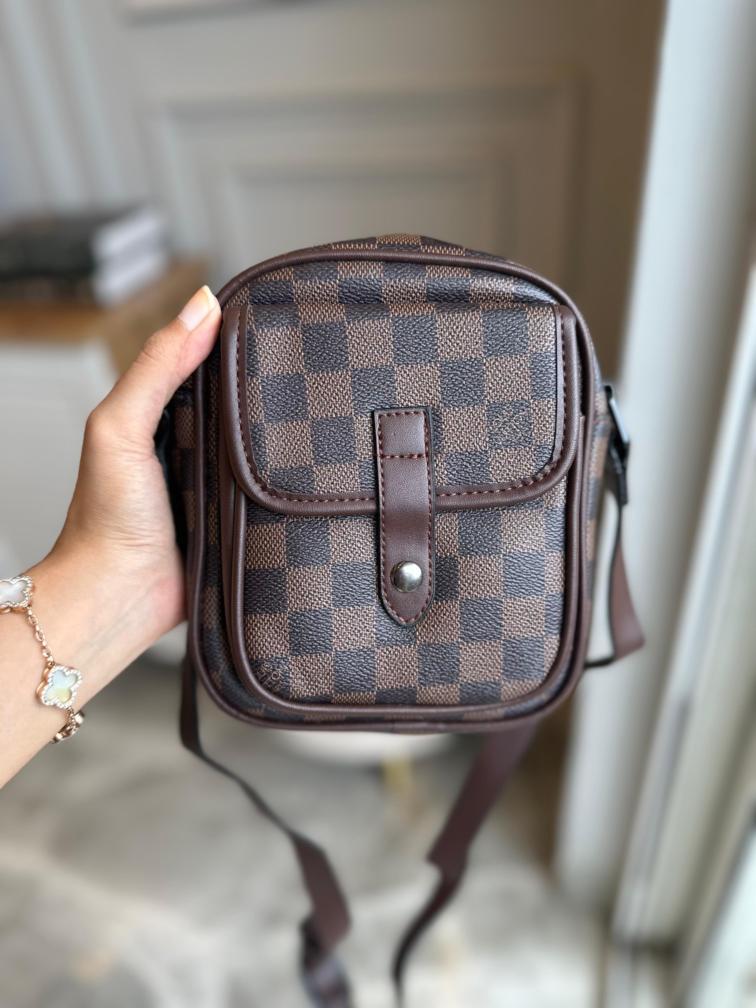 LOUIS VUITTON MINI-SHOULDER BAG (BROWN/CHECKERED)