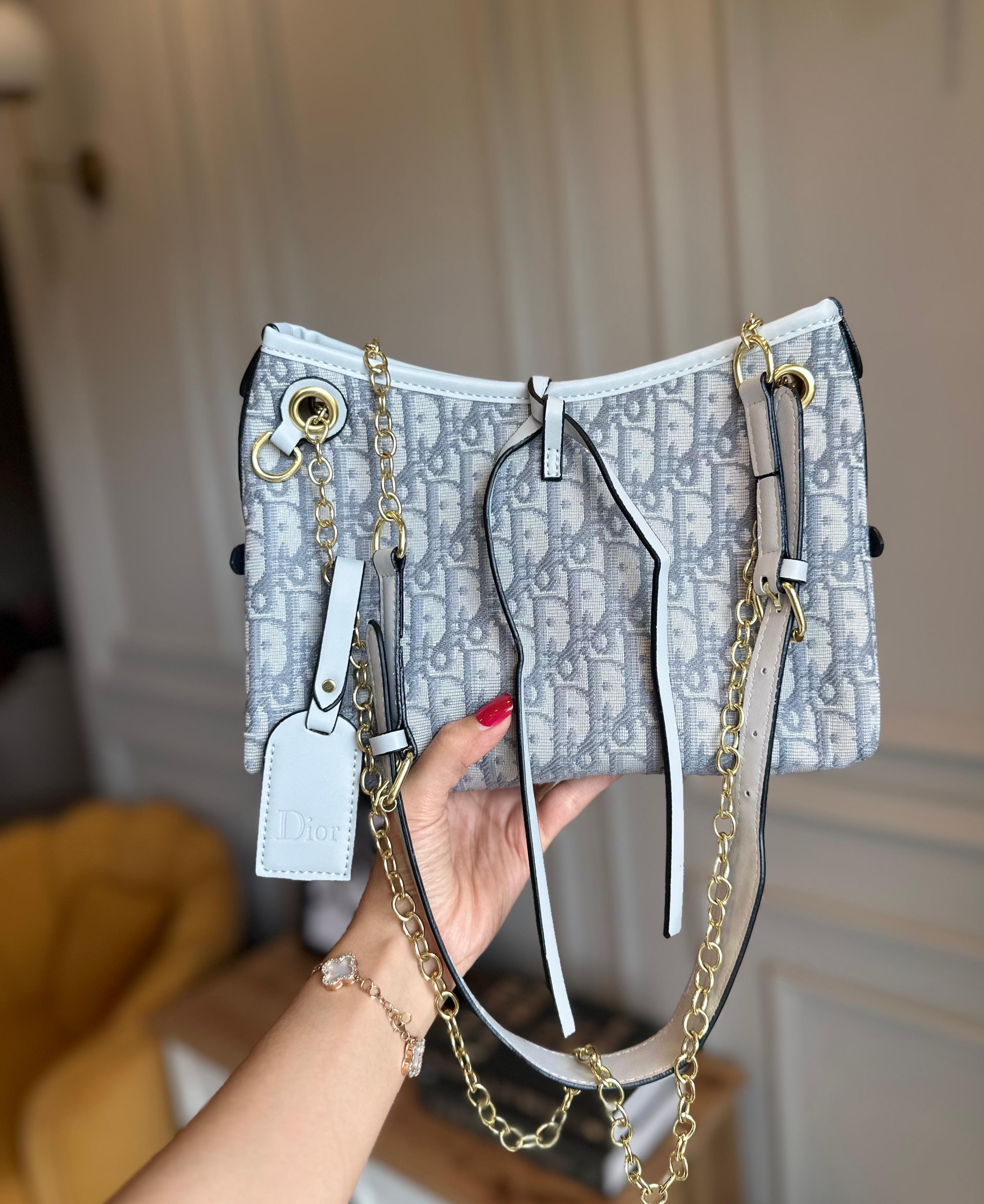 CHRISTIAN DIOR SLING BAG (WHITE)